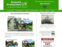 Tablet Screenshot of groundprotection.co.uk